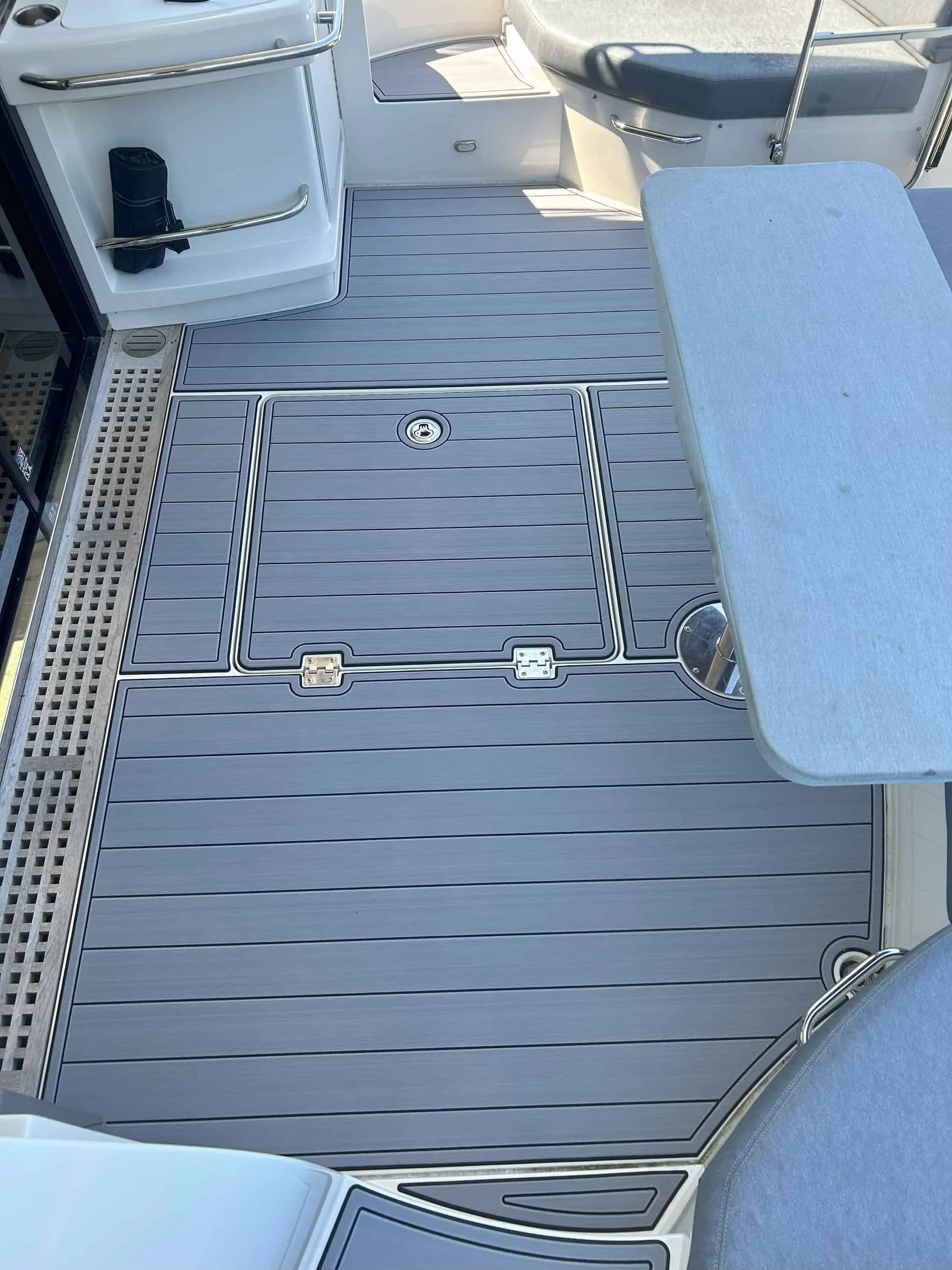 2018 Carver C52 — large modern yacht with custom routed SeaDek